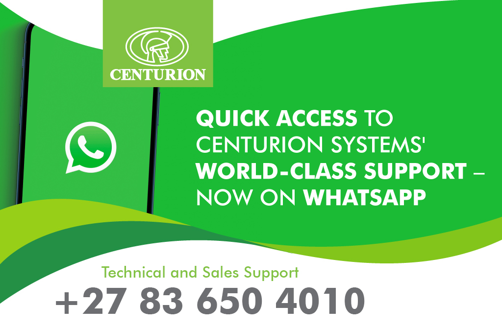 Quick access to Centurion Systems’ world-class support – now on WhatsApp!