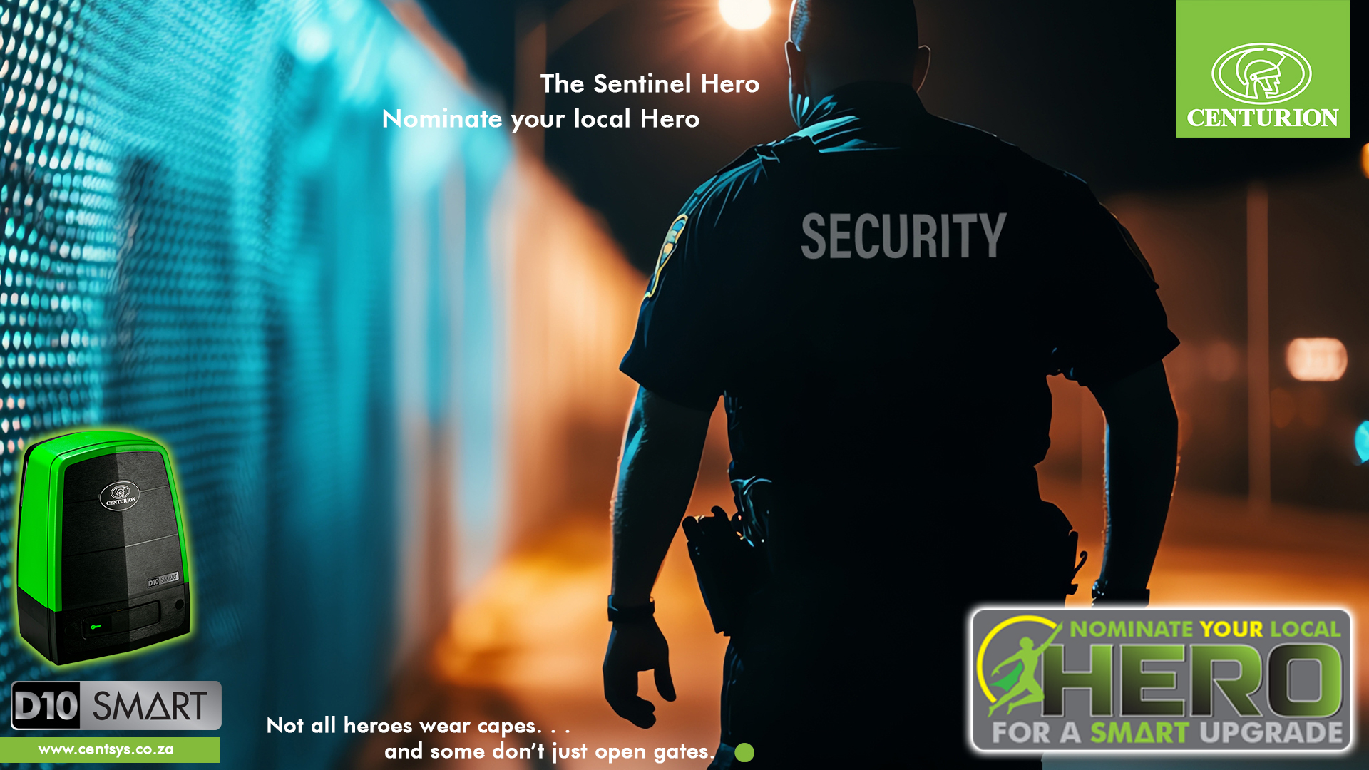 CENTURION D10 SMART Sliding Gate Motor_The Sentinel Hero