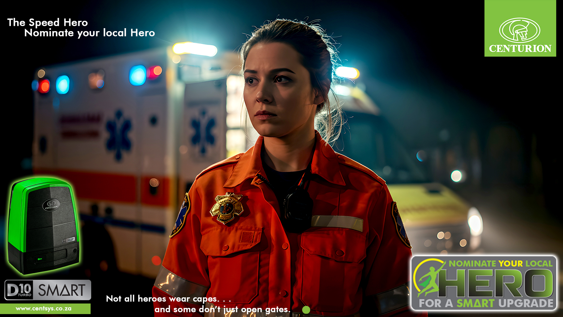 CENTURION D10 Turbo SMART_Nominate Your Hero Gqeberha
