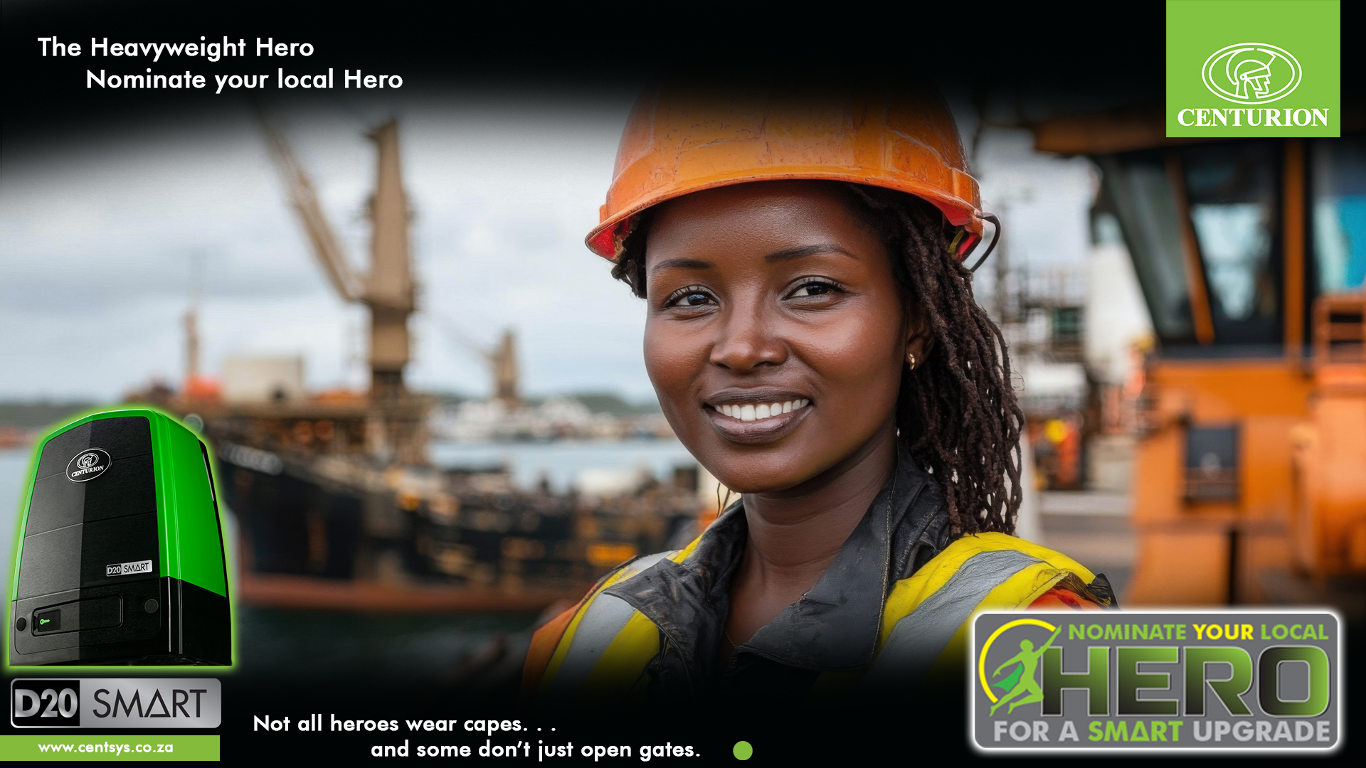 CENTURION D20 SMART Sliding Gate Motor_Nominate Your Local Hero Gqeberha