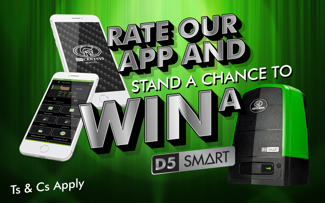 Rate our MyCentsys Remote App and stand a chance to WIN a D5 SMART
