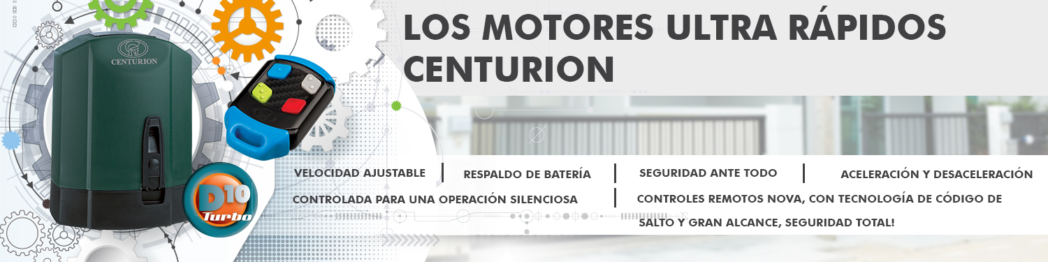 CENTURION SYSTEMS OPERADORES PARA PORTONES CORREDIZOS INDUSTRIALES
